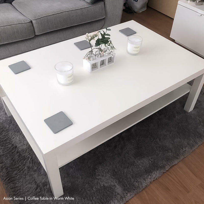 world class laminate inc asian series - coffee table in warm white