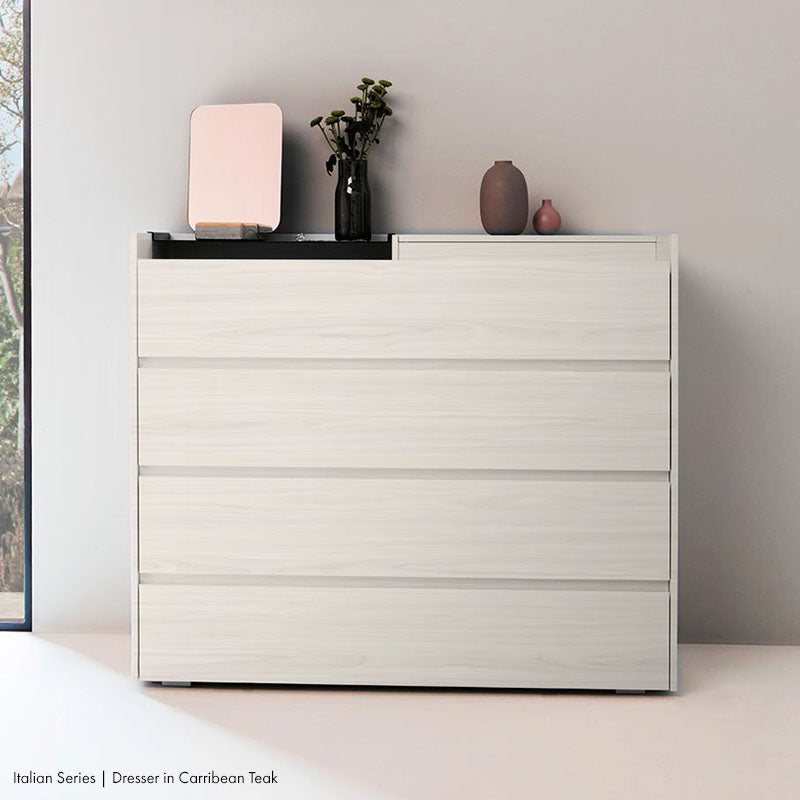 world class laminate inc italian series - dresser in carribean teak